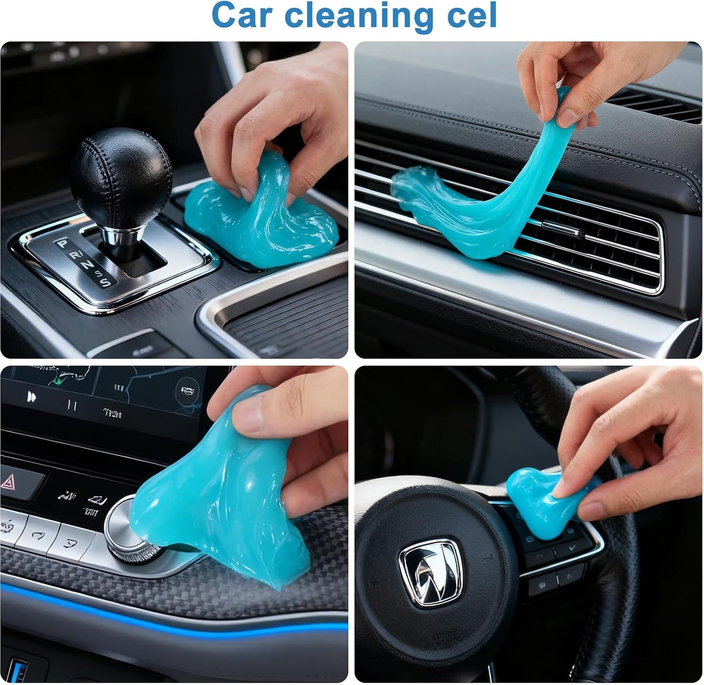 Car Detailing Brush Kit with Detail Brushes,Car Interior Detailing Brushe,Car Dust Brush,Cleaning Gel,Car Interior Cleaning Tool for Truck SUV Car Accessories