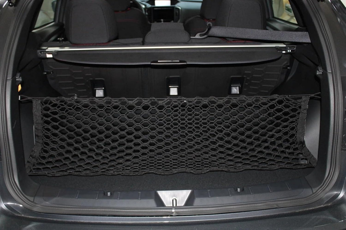 Trunk Organizer Cargo Net for Subaru Crosstrek 2016-2026–Envelope Style Cargo Net for Hatchback/Wagon–Premium Mesh Car Trunk Organizer Vehicle Carrier Storage–Compatible with Crosstrek
