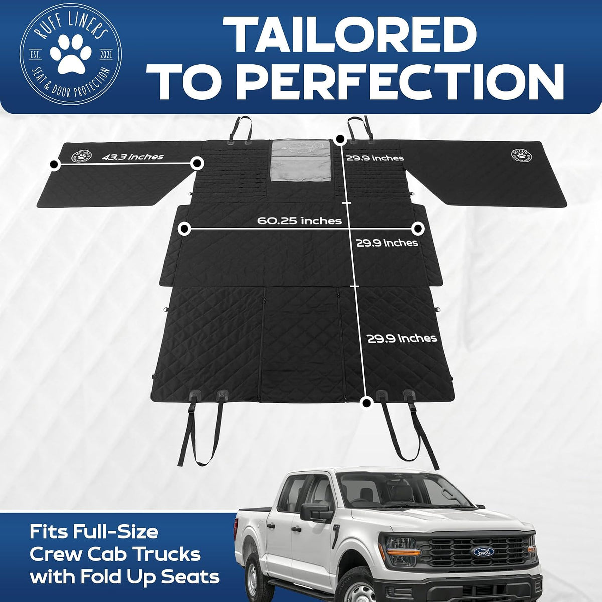 Ruff Liners XL Dog Hammock for Truck, Tactical - As Seen on Shark Tank