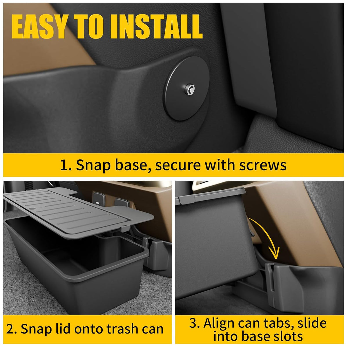 Trash Can for 2021-2026 Ford F150 Accessories