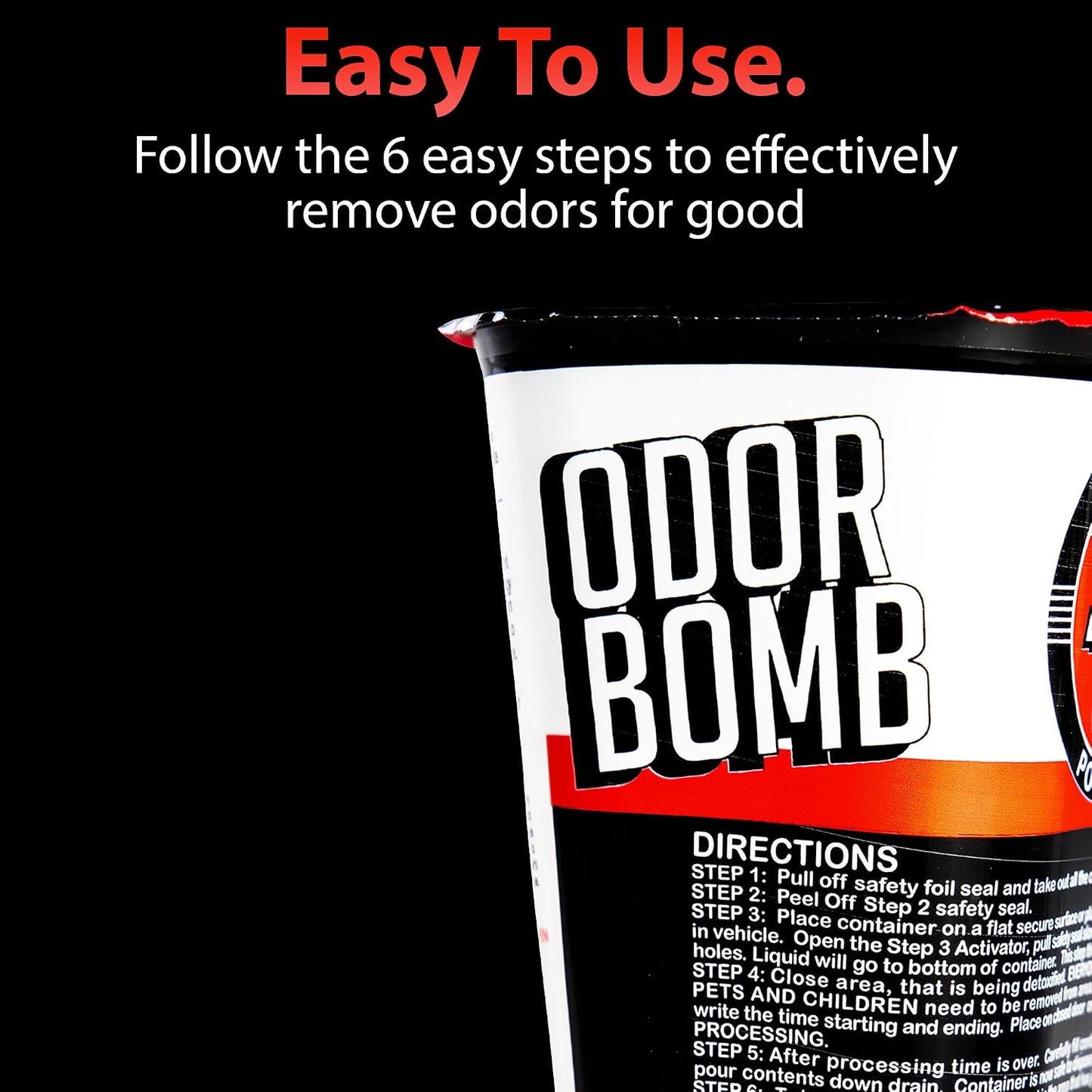 Adam's Polishes Odor Bomb, Odor Neutralizer for Car and Home, Fights Bad Odors, Eco Friendly, Pet Safe, Long Lasting, Works on All Odors