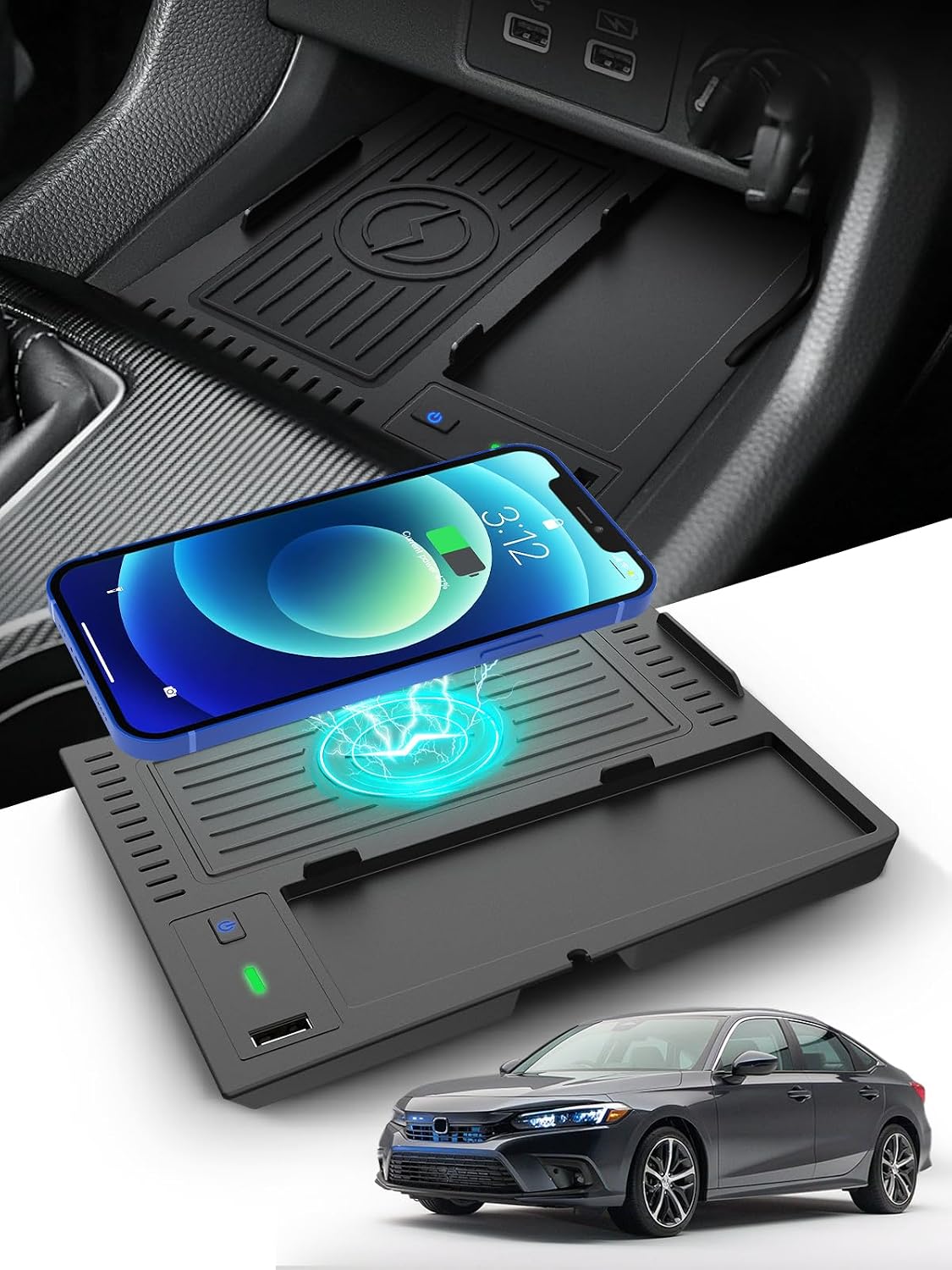 CarQiWireless Wireless Charger for Honda Civic 2022-2026