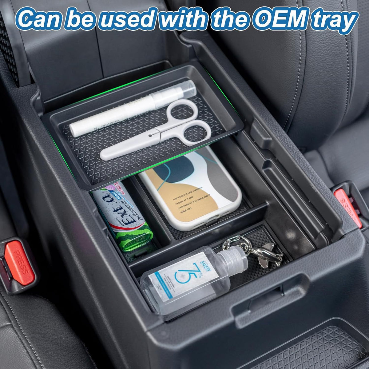 PIMCAR 4PCS Center Console Organizer Set for 2023-2026 Honda CRV
