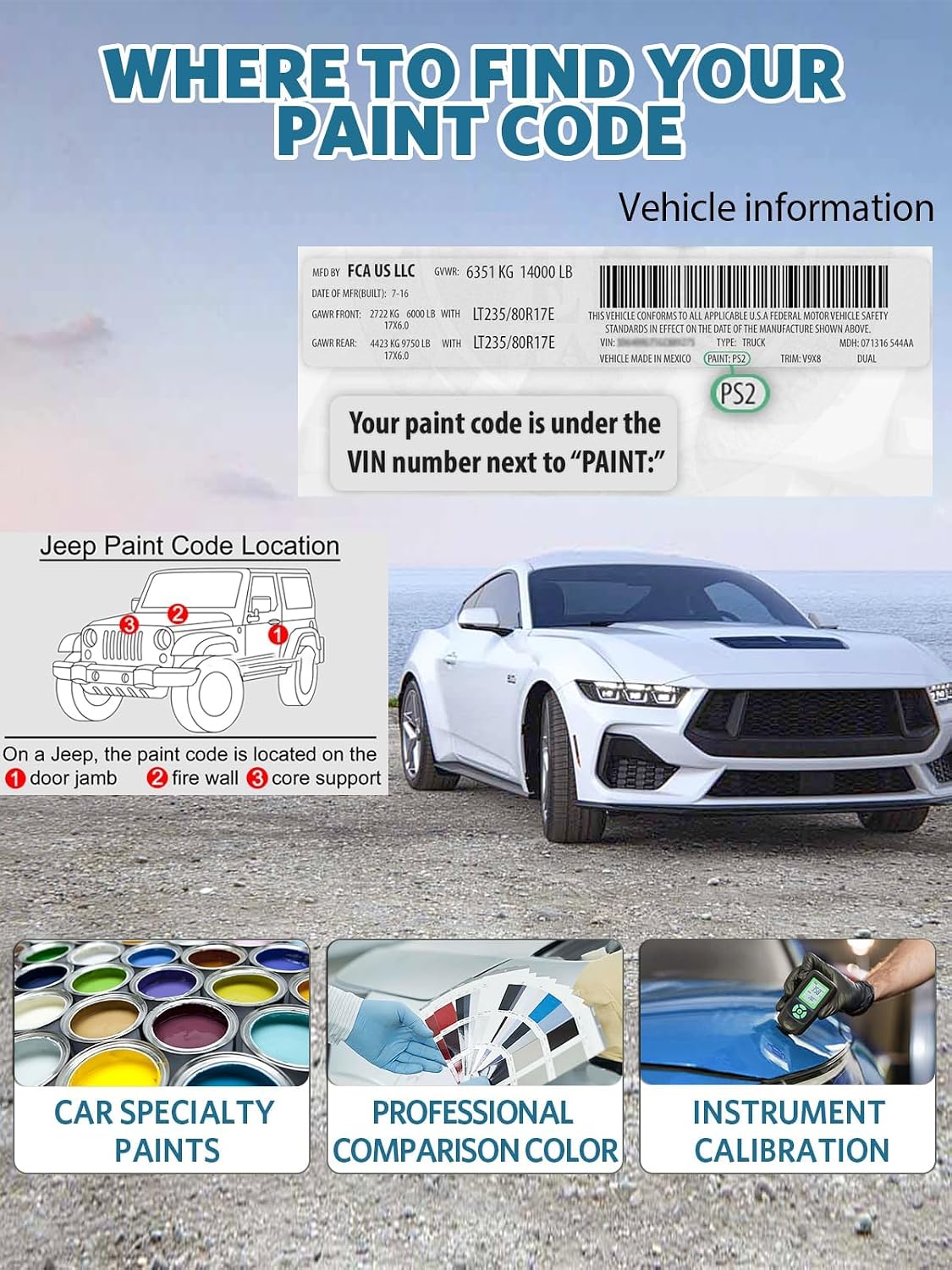Firecracker Red(PRC/MRC) Touch Up Paint for Jeep, Car Paint Scratch Repair Remover Pen Color Exact Match, Quick and Easy Fix Automotive Auto Chips and Nicks Scuff