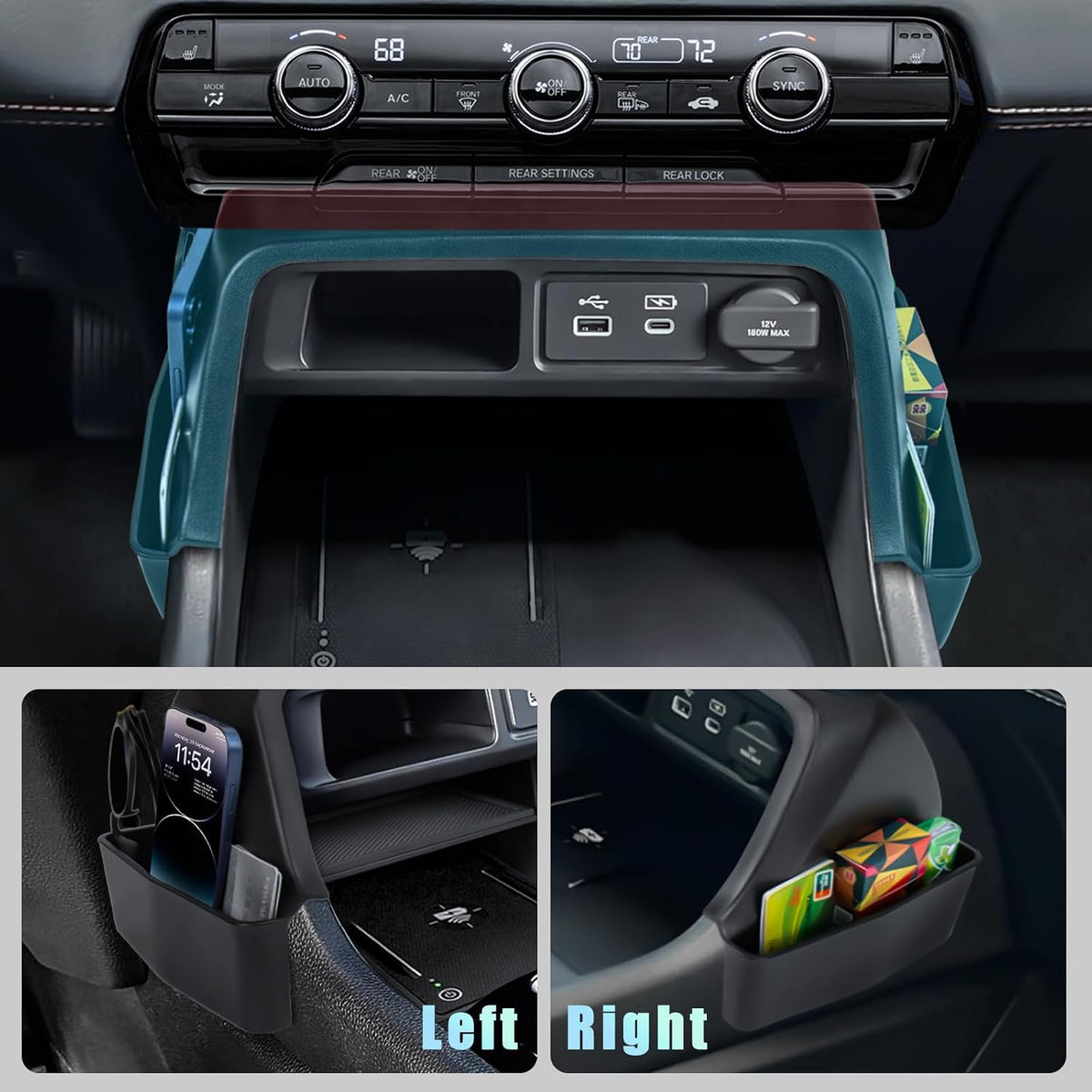 Gear Shift Organizer for 2023-2026 Honda Pilot/2026 Passport