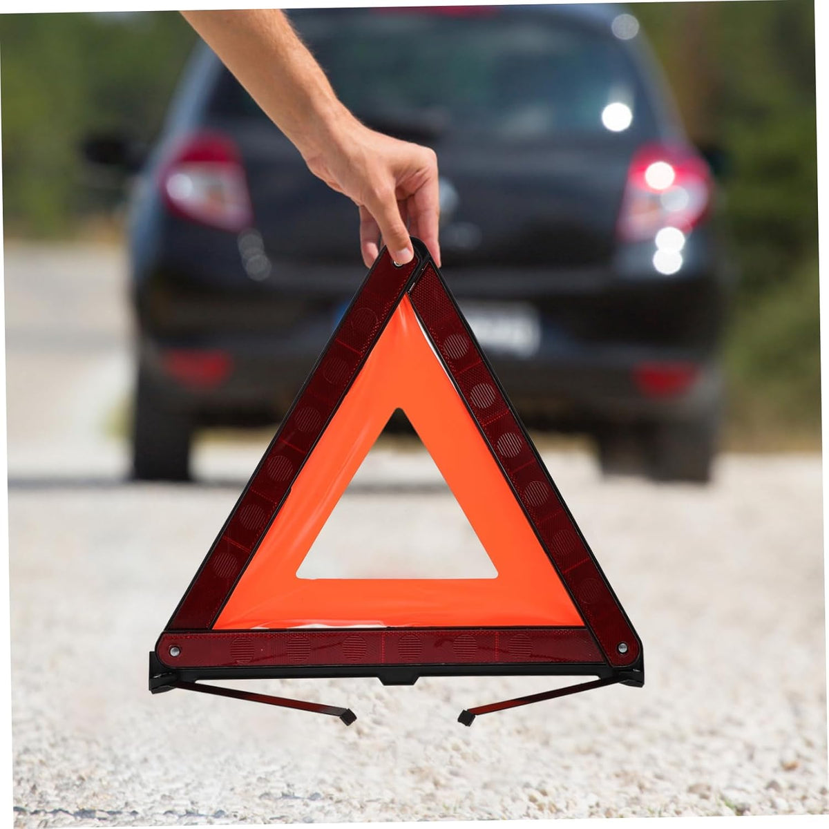 Cabilock 3 Pcs Road Safety Warning Triangle Sign for Car Roadside Use