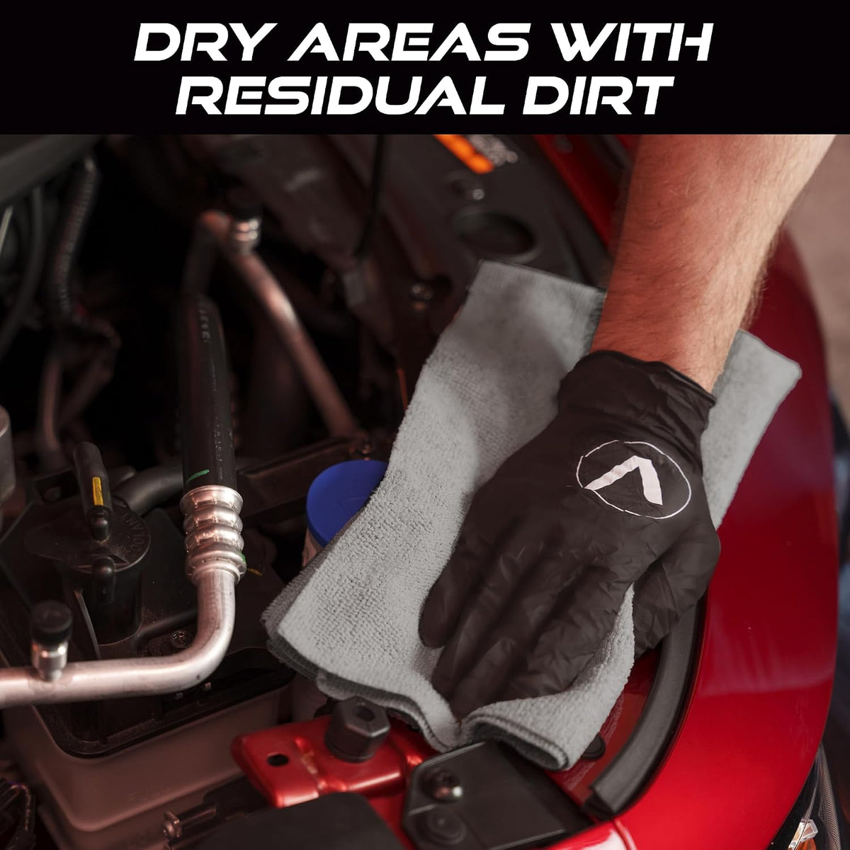 VIKING Utility and Drying Microfiber Towels for Cars 24 x 24 Inch, 12 Pack