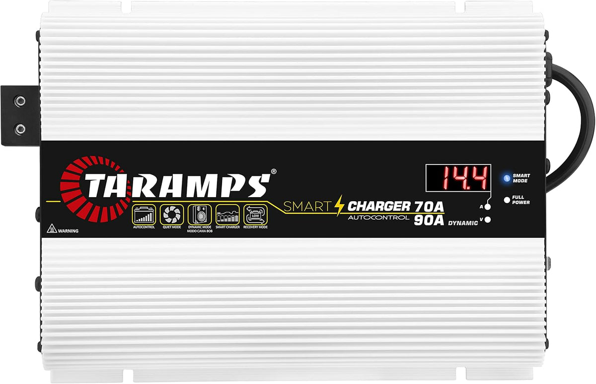 Taramps Smart Charger 70/90A Battery Charger 90A Dynamic Mode Car Audio System Power Supply 1300 Watts Max Output Power, Bivolt Automatic 127V/220V AC