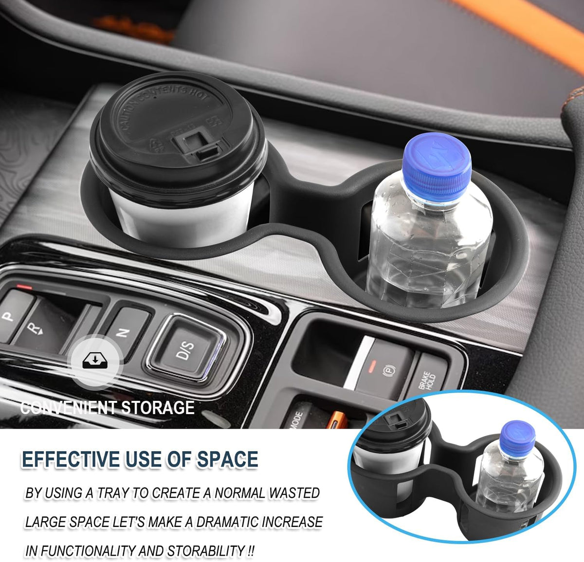 2026 Passport Center Console Cup Holder,for 2026 Honda Passport Accessories TPE Material Cupholder Coaster Liner Compatible with 2026 Honda Passport RTL/TrailSport/TrailSport Elite