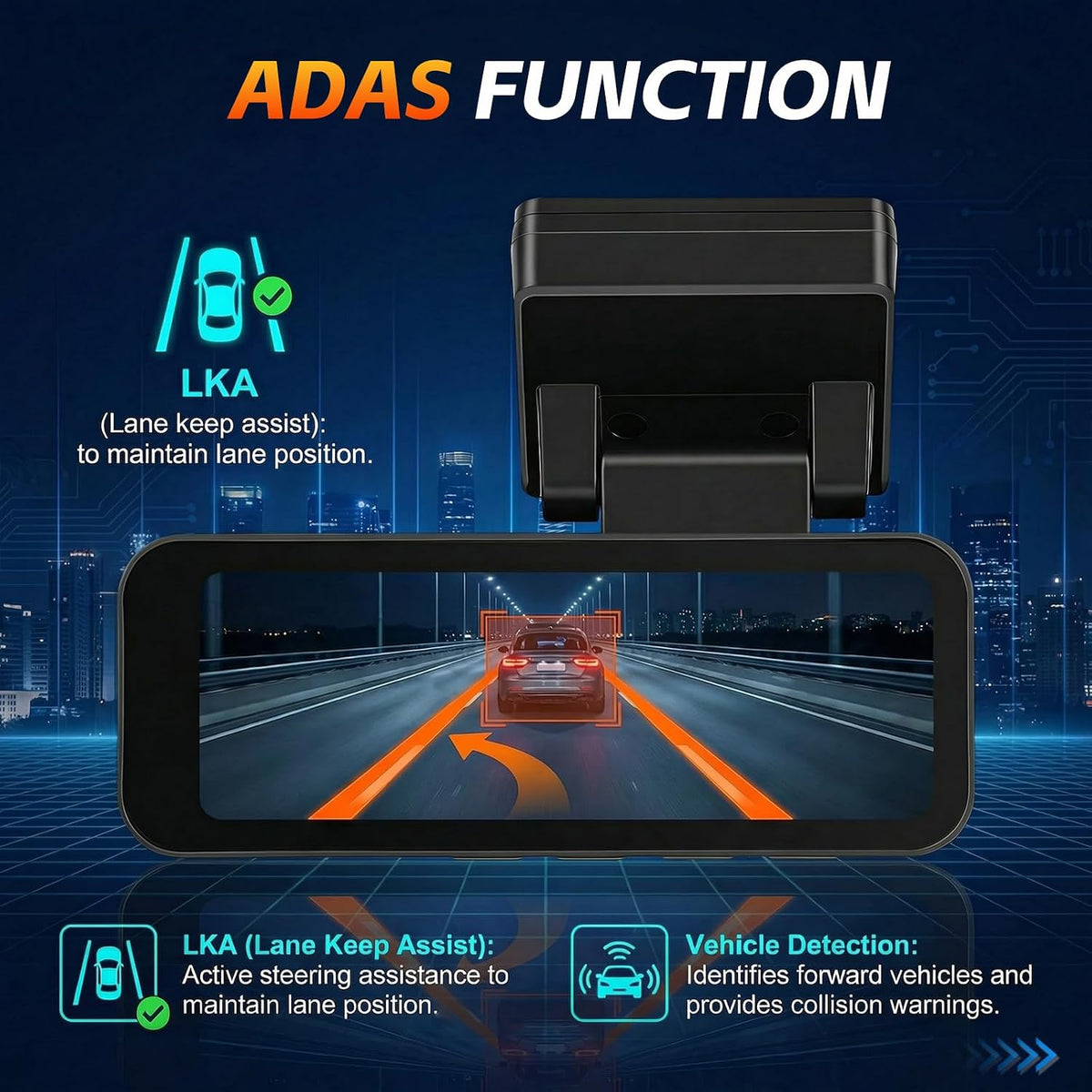 4K Dash Cam Front and Rear, Volxcereo Wireless Dash Camera 5G WiFi&APP&GPS
