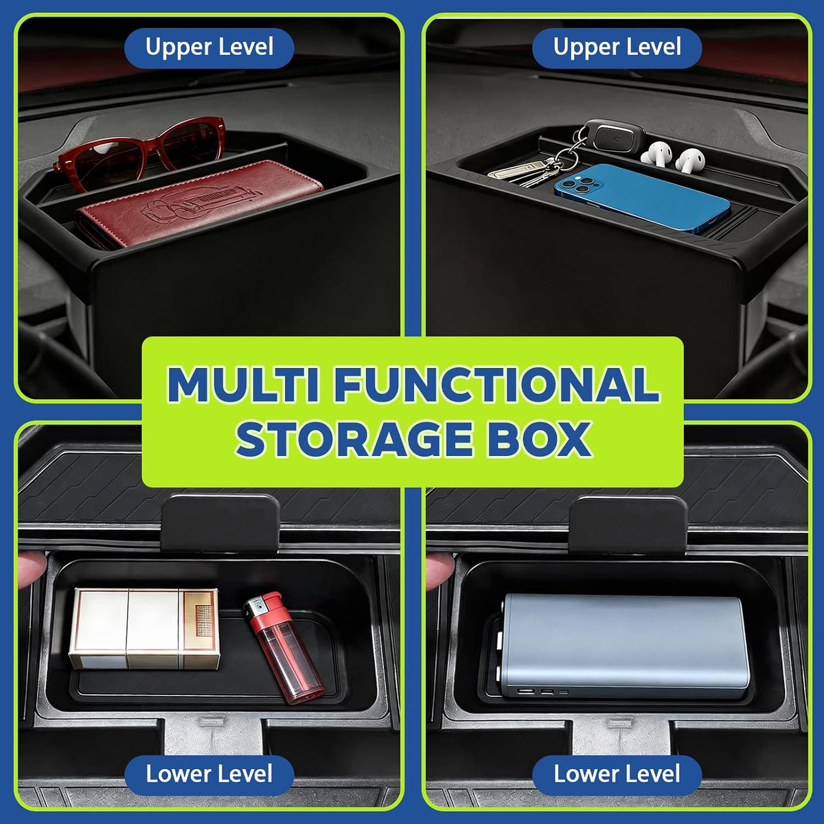 Dashboard Storage Tray Dash Organizer for Ford Maverick 2026 2025,Screen Dash Center Console Tray for Maverick Interior Accessories,Anti-Slip Dash Hidden Panel Behind Screen