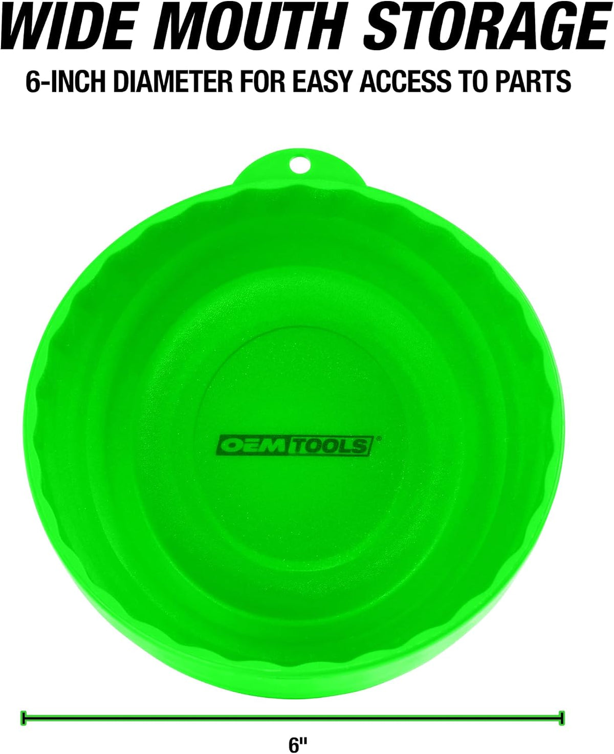 OEMTOOLS 25115 Magnetic Nut Cup Holds Up to 5 lbs. of Nuts, Bolts, & Screws