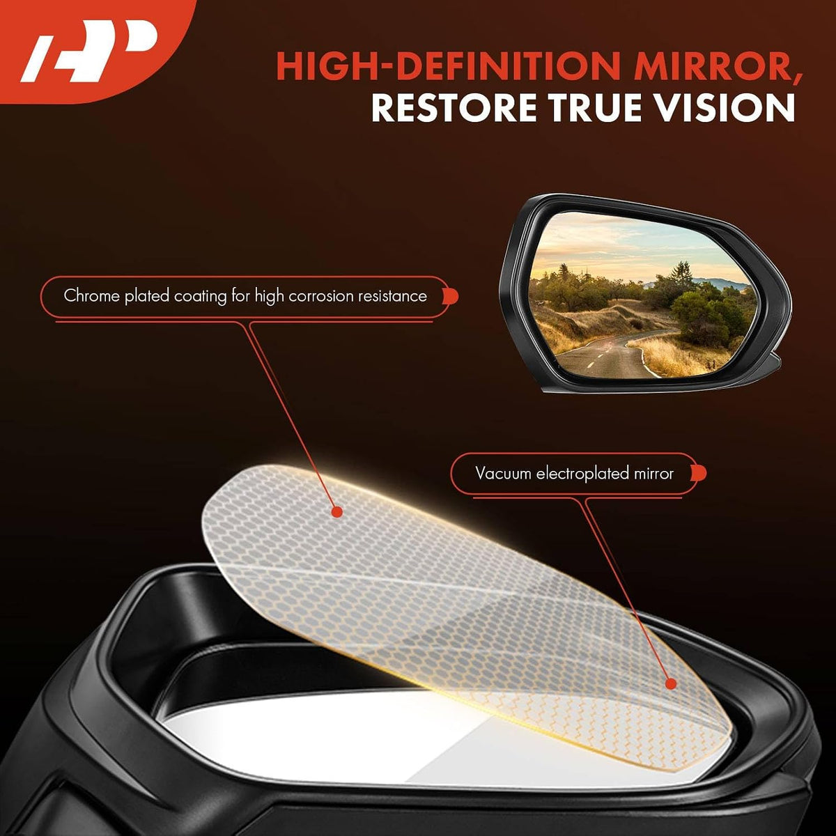 A-Premium Driver Side Power Door Mirror Compatible with Chevrolet
