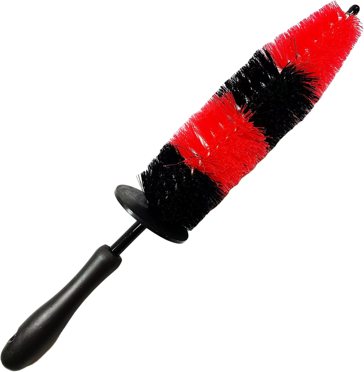 MaximalPower 18’’ Long Wheel Barrel Brush for Car Wheel Rim Detailing Brush - Car Brush Tire Detail Brush Soft Bristle Multipurpose for Exhaust Tips Motorcycles (Red Brush x1)