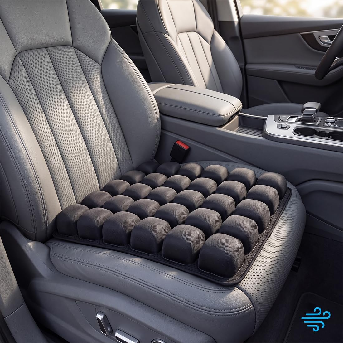 Travel Cushion Airplane Seat,Airplane Seat Cushion for Long Flights,Press Type Air Inflatable Wheelchair Seat Cushion,49 Airbags,for Car,Office,Stadium,Ergonomic Comfort Support,Heavy Duty
