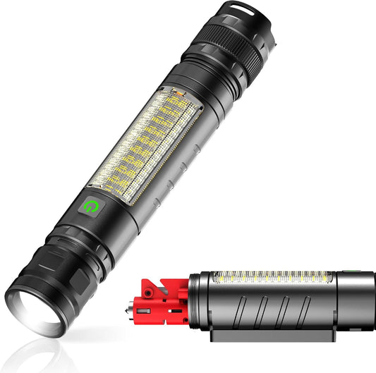 Car Emergency Safety Flashlight kit Window Breaker Seatbelt Cutter