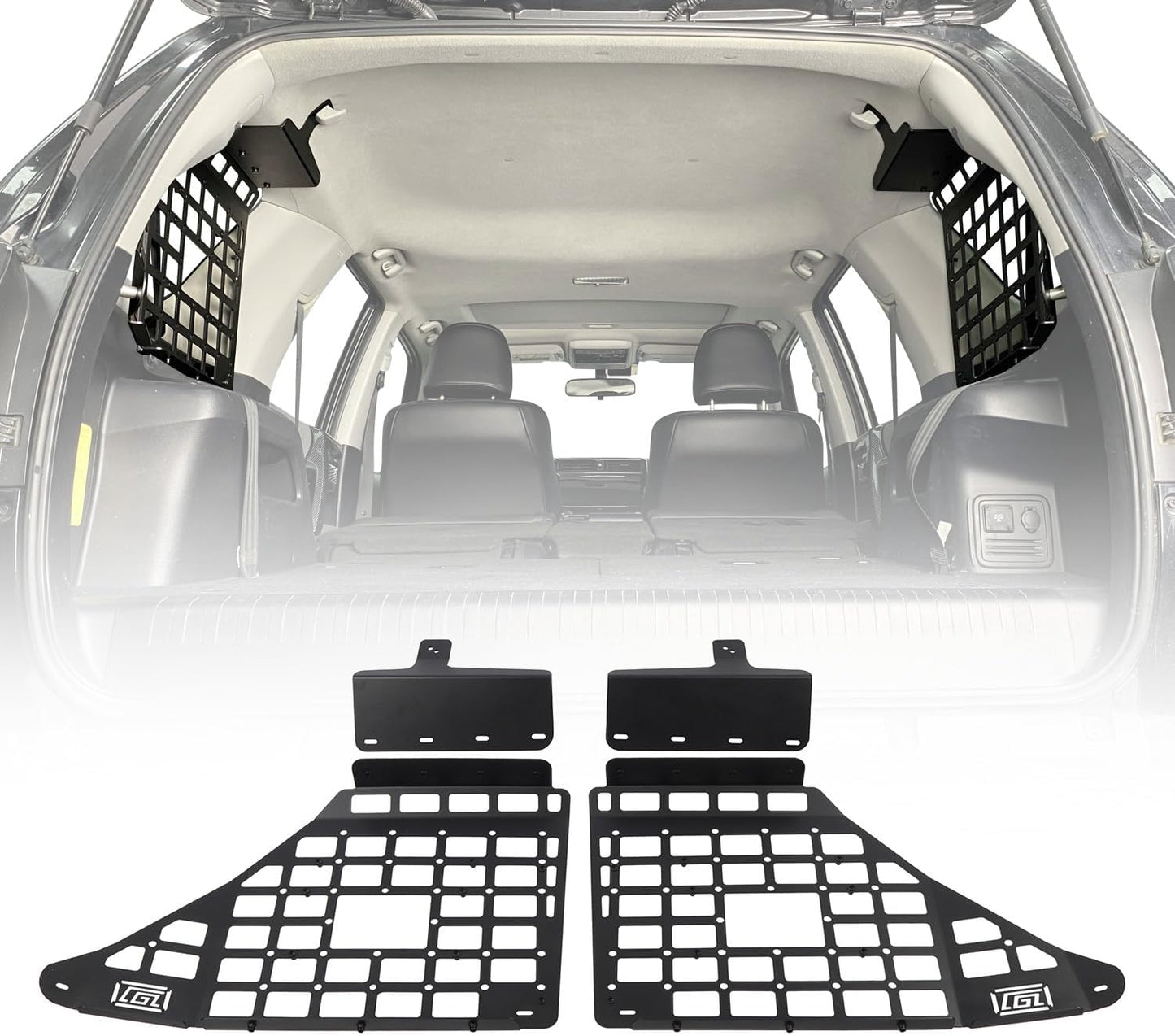 HIGH FLYING for Toyota 4Runner 2010-2024 Car Accessories Modular Storage Molle Panel Shelf System Luggage Carrier Trunk Organizer Aluminum