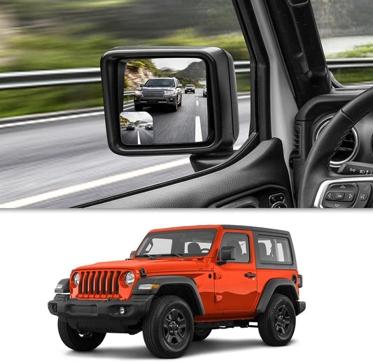 Blind Spot Mirrors for Jeep Wrangler JL/JLU & Gladiator JT, 2PCS