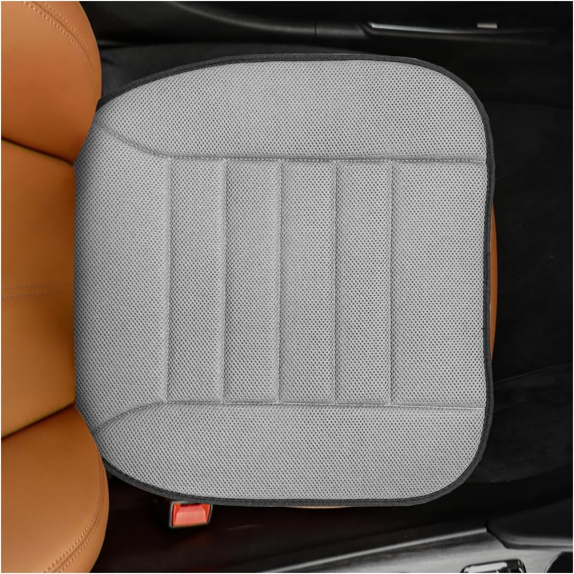 Car Seat Cushion, Breathable 3D Air Mesh Car Front Seats Bottom Cover for Comfortable Driving, Soft Non-Slip Auto Interior Driver Seat Protector for Home, Office, Truck(Black)