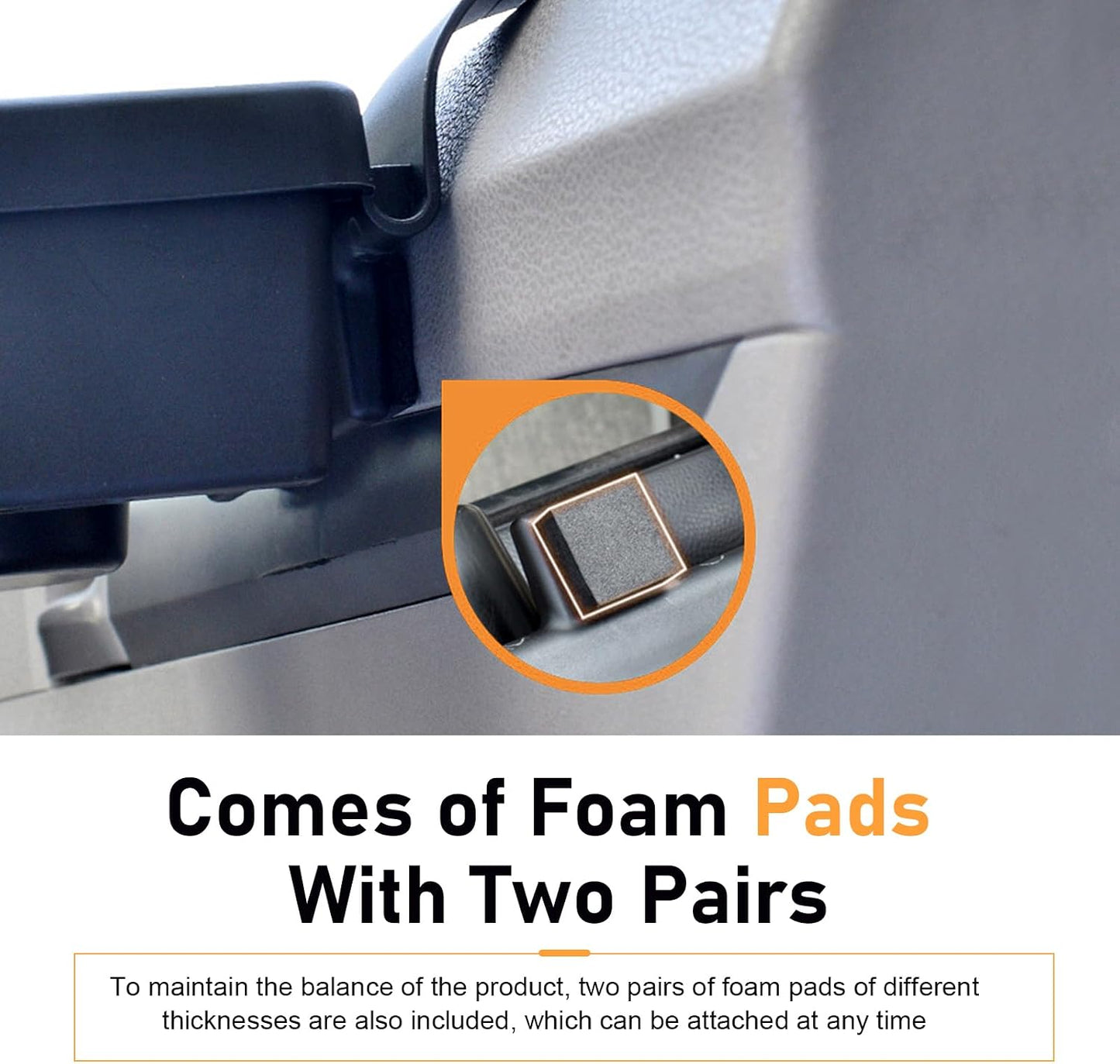 Car Cup Holder, Car Window Multifunctional Organizer, Vehicle Door Side Hanging Rack, Cell Phone Storage Box, Plug & Play Vehicle Storage with Sponge Pads, for Most Cars (Black #B)