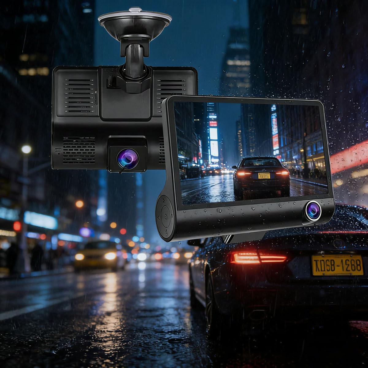 Dash Camera for Cars, Car Camera, Dual Dashcams for Cars with Night Vision, 32GB Card, Loop Recording.