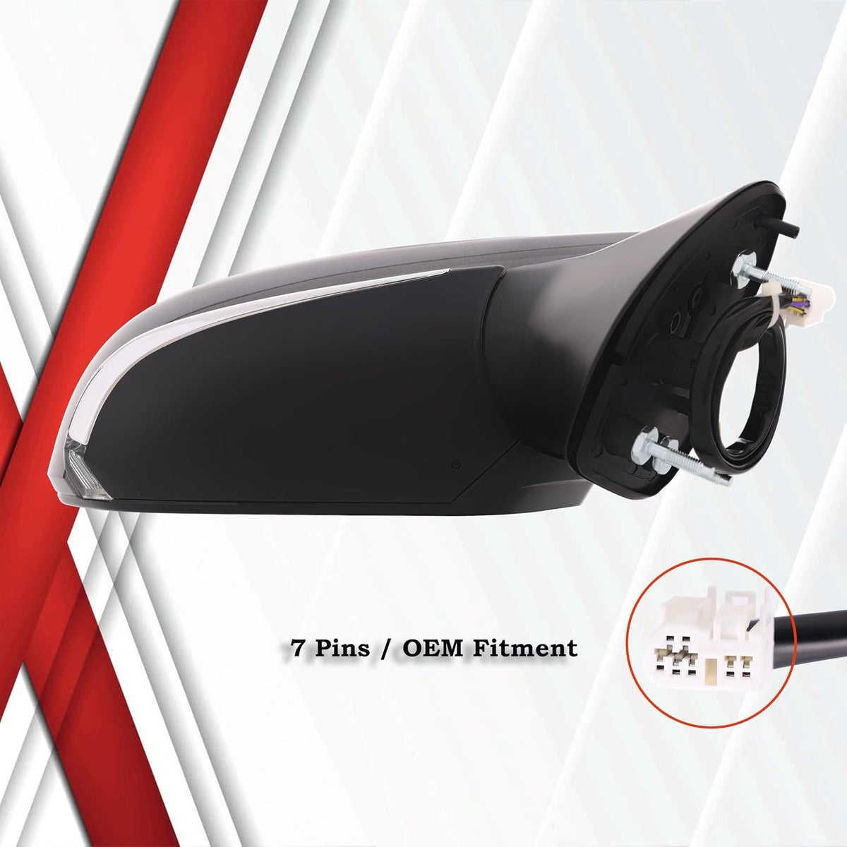Driver Side Mirror Compatible with Toyota Camry 2018-2026