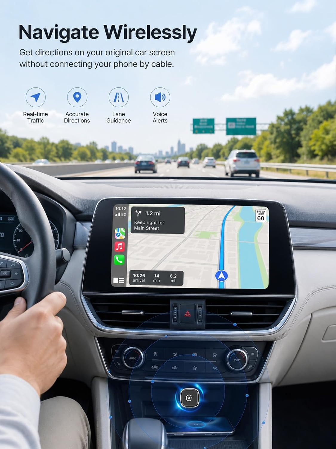 Wireless CarPlay Adapter & Android Auto Adapter, Ultra Mini