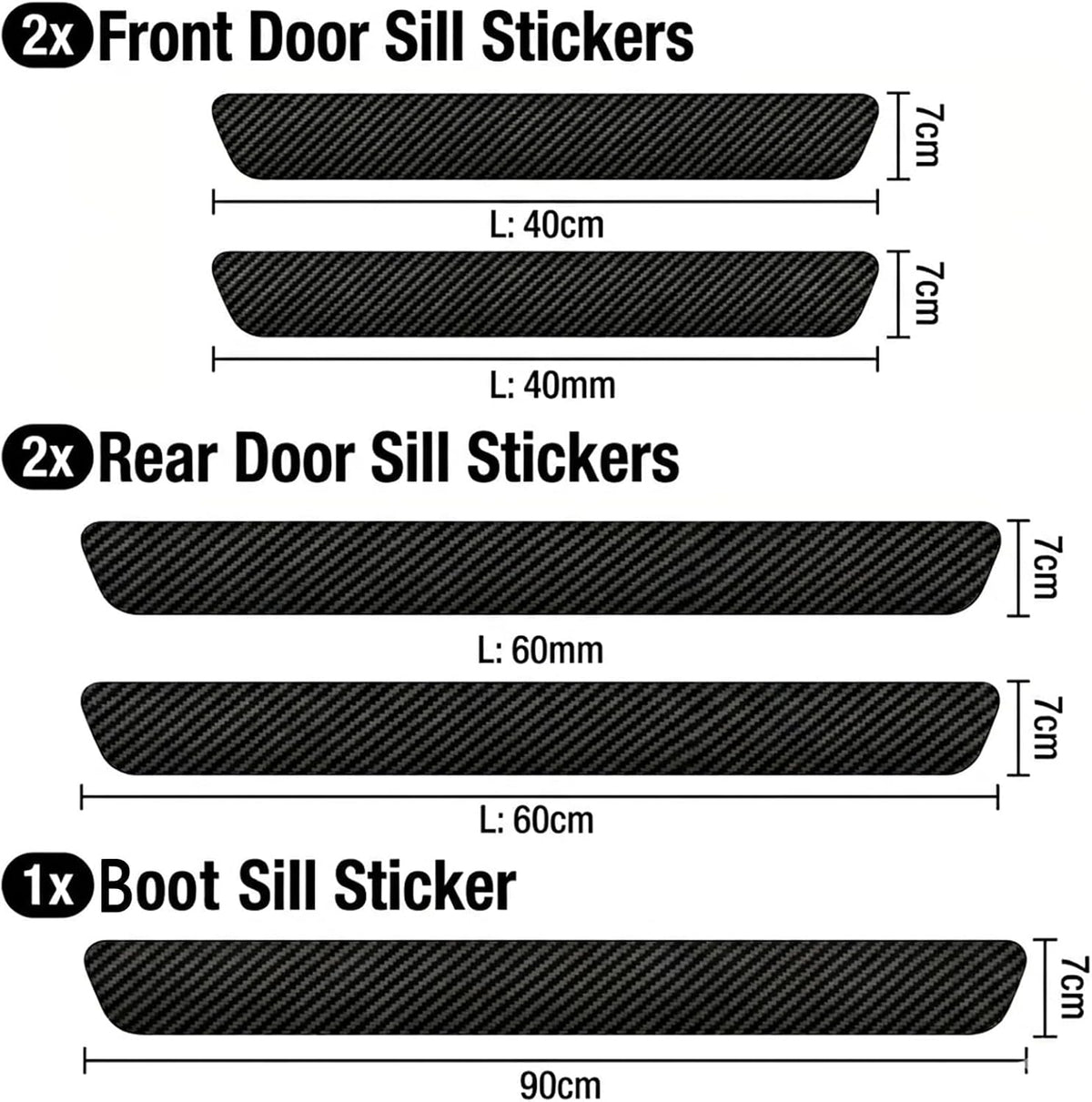 Car Door Sill Protector Trim for Lexus NX 2015-2026
