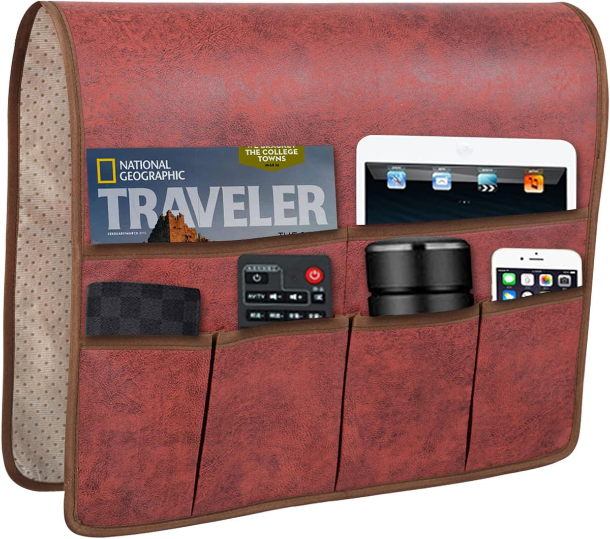 HAOMAIJIA Sofa Armrest Organizer, Remote Control Holder for Recliner Couch