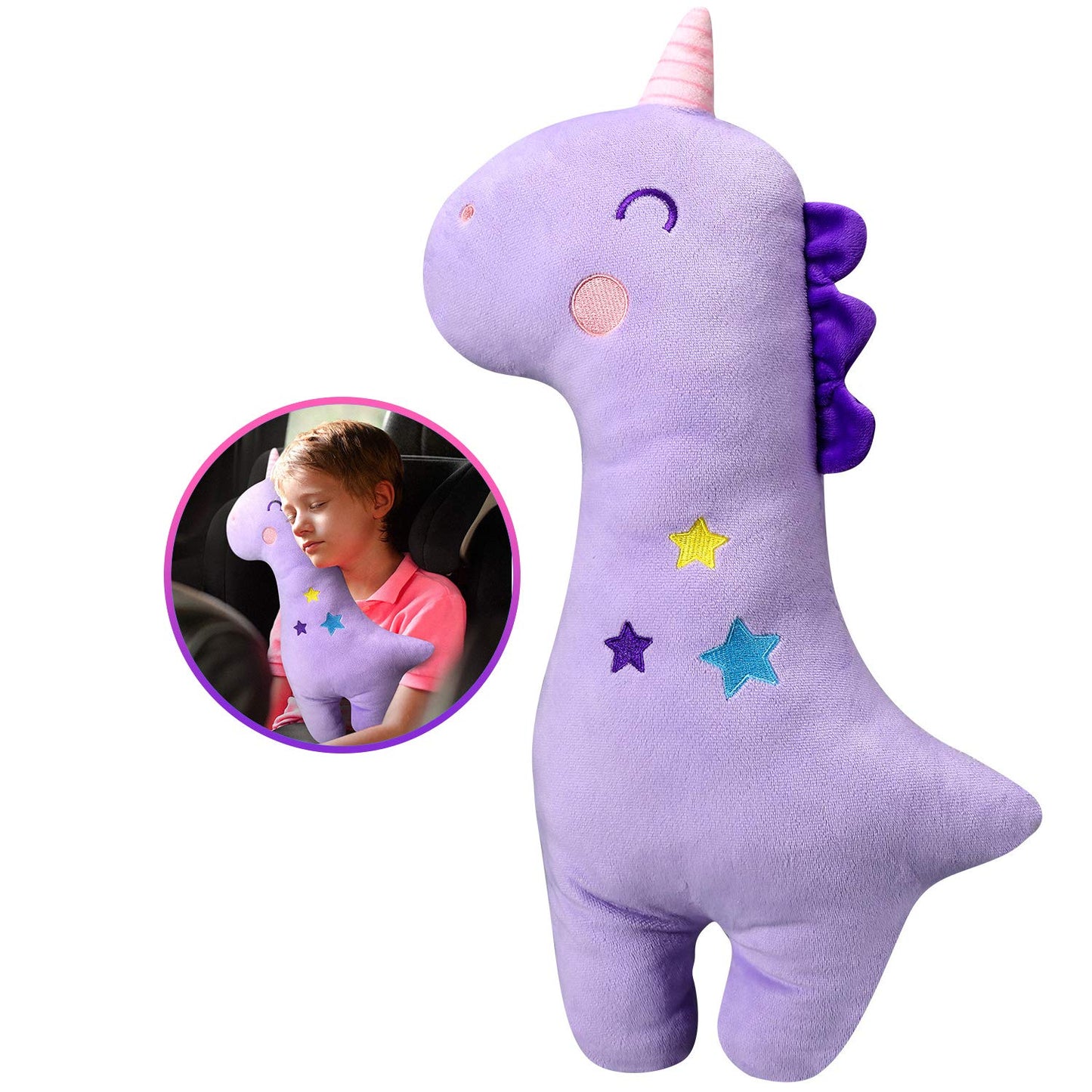 Unicorn Seat Belt Pillow Kids Unicorn Seat Belt Cover, Car Pillow for Kids | Unicorn Seat Belt Cover, Unicorn Seat Belt Pillow Kids Seatbelt Pads, Seatbelt Strap Pillows Children Travel Pillow
