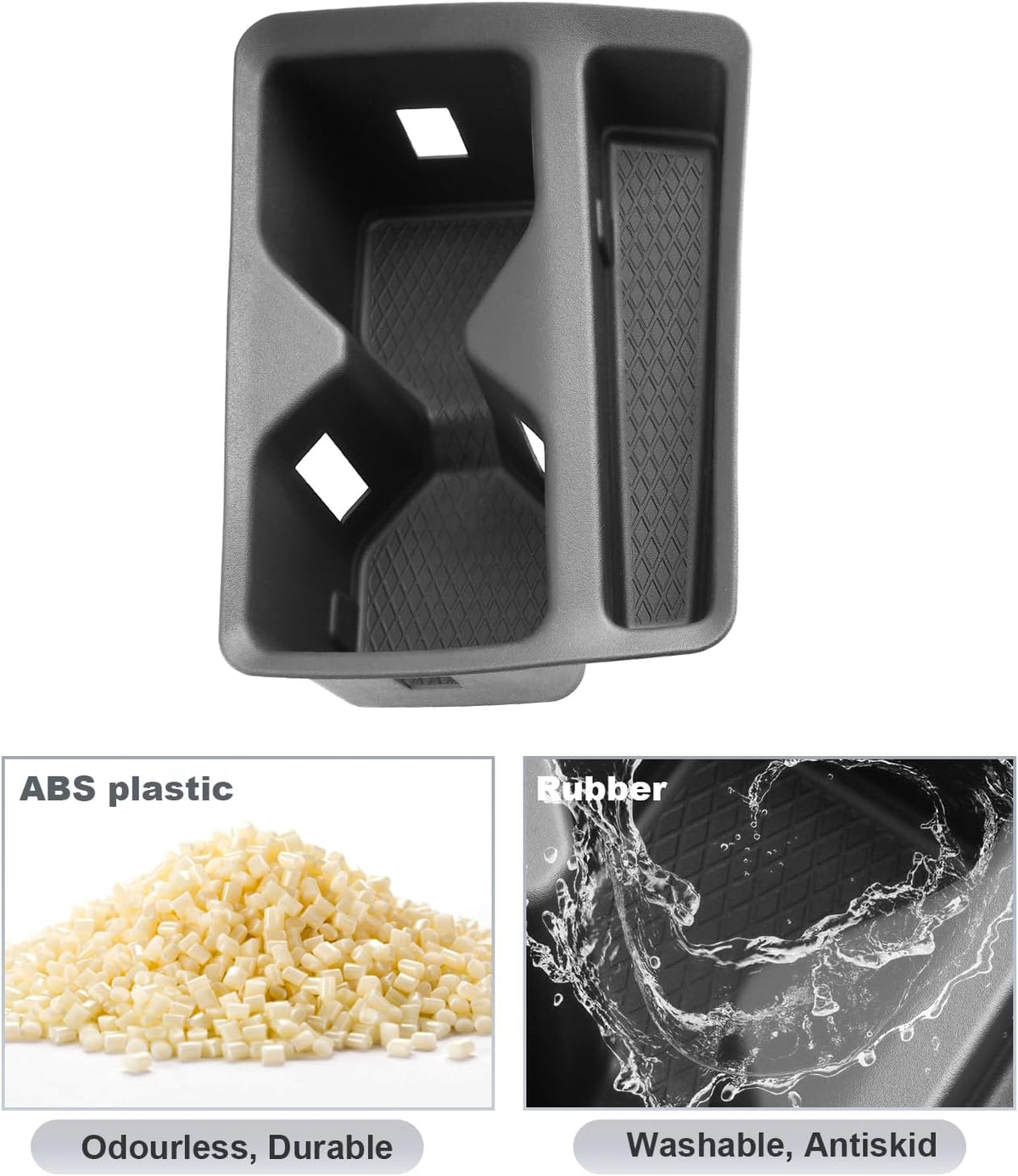 SKTU for 2025 2026 VW Tiguan Accessories Cup Holder for 2025 2026 Volkswagen Tiguan (S/SE/SE R-Line Black/SEL R-Line) Central Control Cup Holder VW Tiguan 2025 2026 Accessories Durable Cup Pad