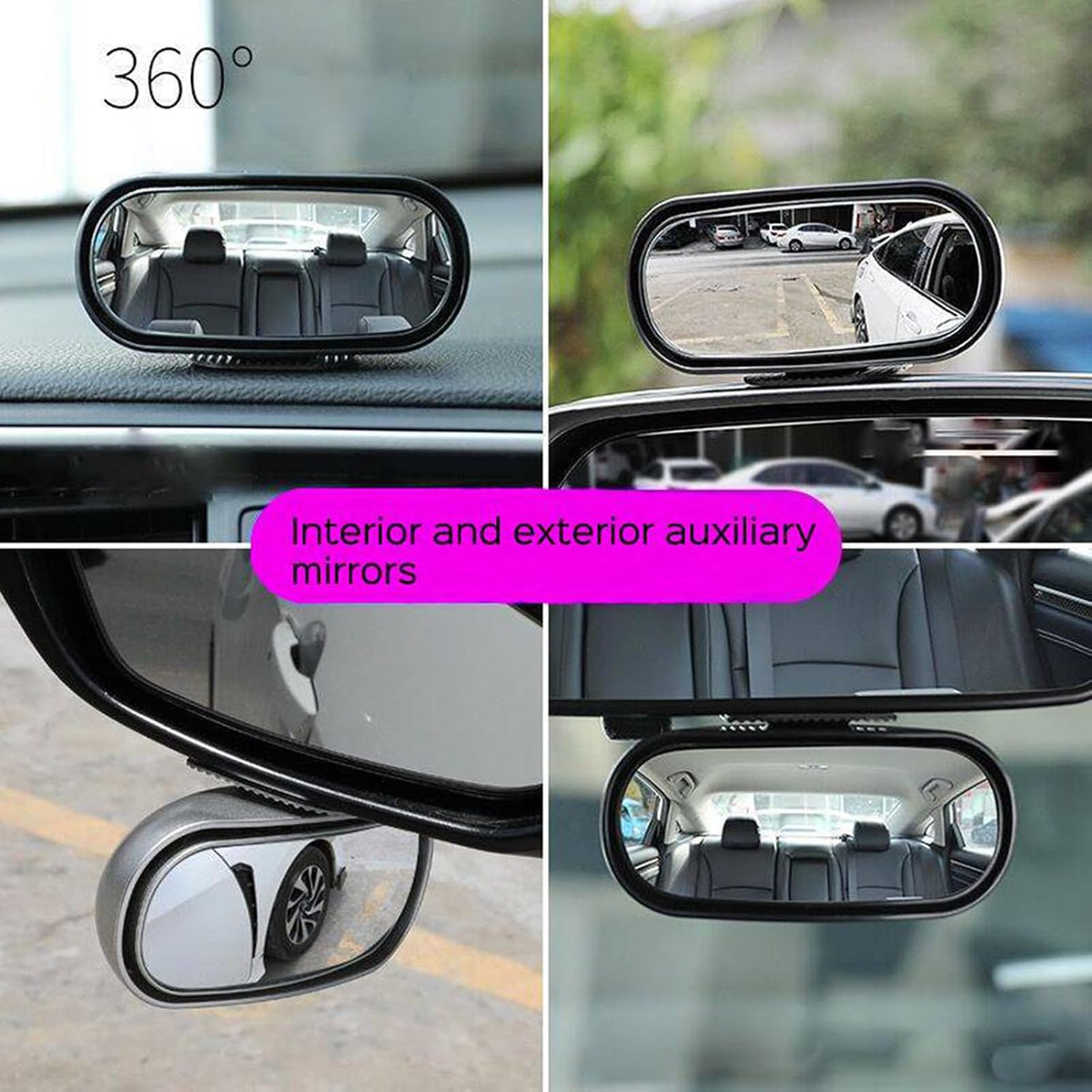 Blind Spot Mirror for Car 2 Pack, Side View Mirror for Blindspot