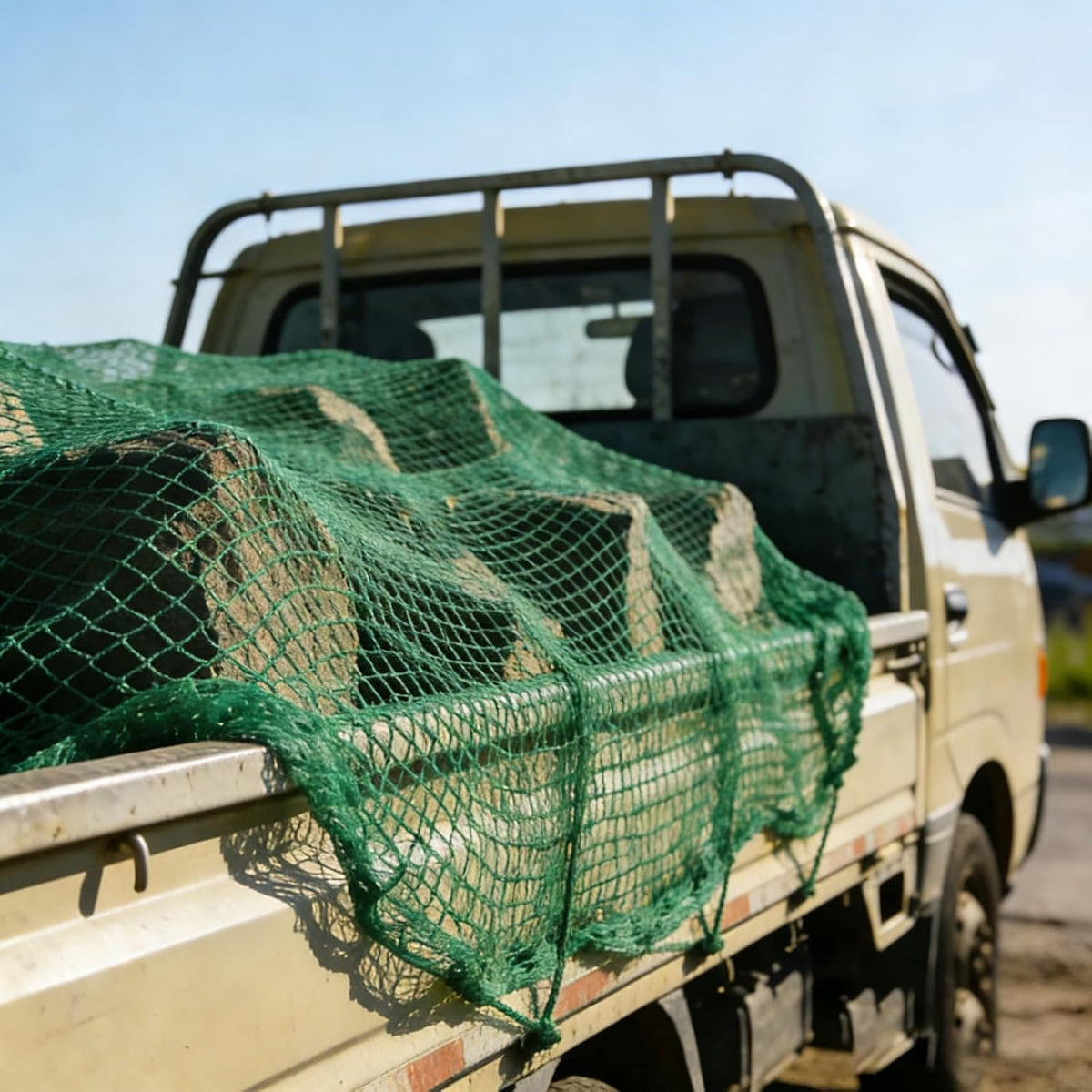 JERBOR Heavy Duty 12ft x 8ft Large PE Cargo Net for Trailer Truck UTV ATV