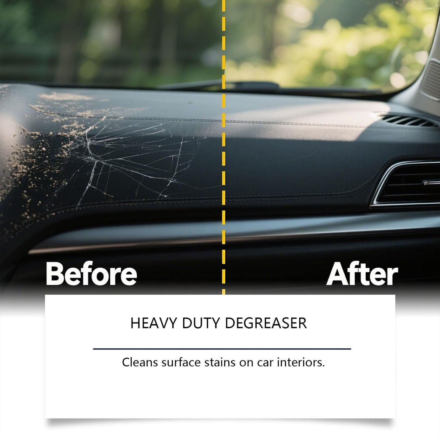 Multi-Surface Car Interior Stain Remover, All-Purpose Car Interior Cleaner Spray for Fabric Leather and Plastic Interiors Detailer for Seats Dashboard Console and Upholstery (1Pc)