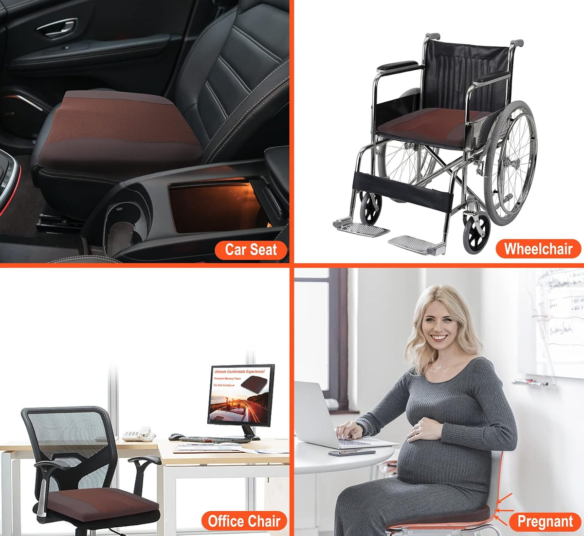 Lofty Aim Car Seat Cushion, Memory Foam Car Seat Cushions for Long Driving