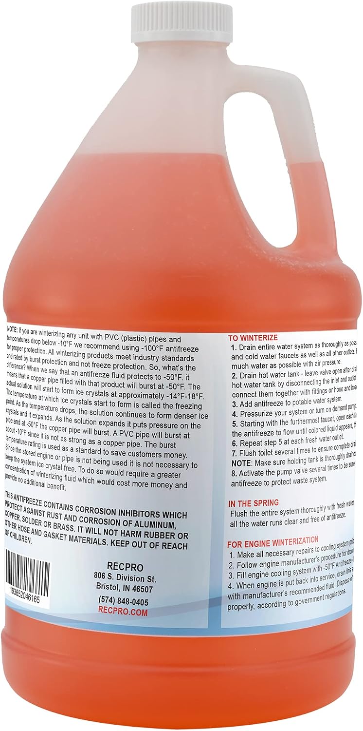 RecPro RV Antifreeze -50°F Protection Non-Toxic (2 Pack)
