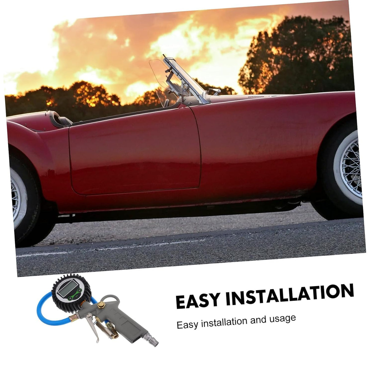 Digital Tire Pressure Gauge for Accurate Measurement, Easy Read Display