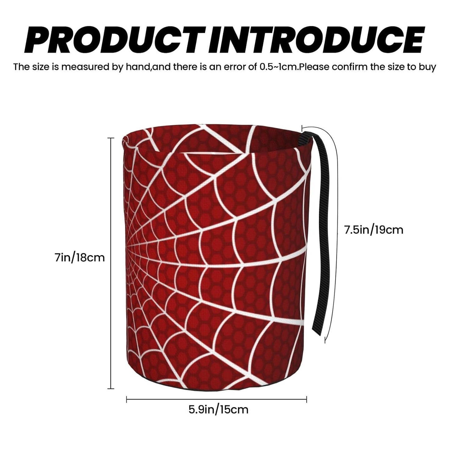 Car Trash Bag Spider Web Waterproof Trash Small Car Can Portable Collapsible Car Garbage Can Hanging for Back Seat Floor or Hanging Headrest Car Decor Road Trip Essentials