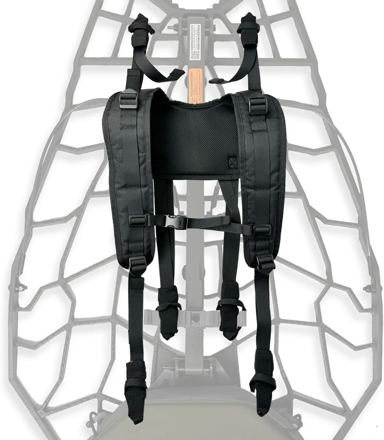 Tree Stand Backpack Straps Treestand Transport System Lightweight Universal Climber Carrier Shoulder System Comfortable Deer Hunting Climbing Carrying Pack Fits Most Tree Stands Black
