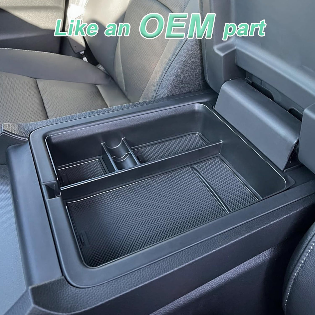PIMCAR Center Console Organizer for 2023-2025 2026 Honda Pilot, 2024 2025 2026 Honda Passport/Ridgeline Upgrade Design Tray Accessories Interior Armrest Box Divider ABS Plastic Material-Black Trim