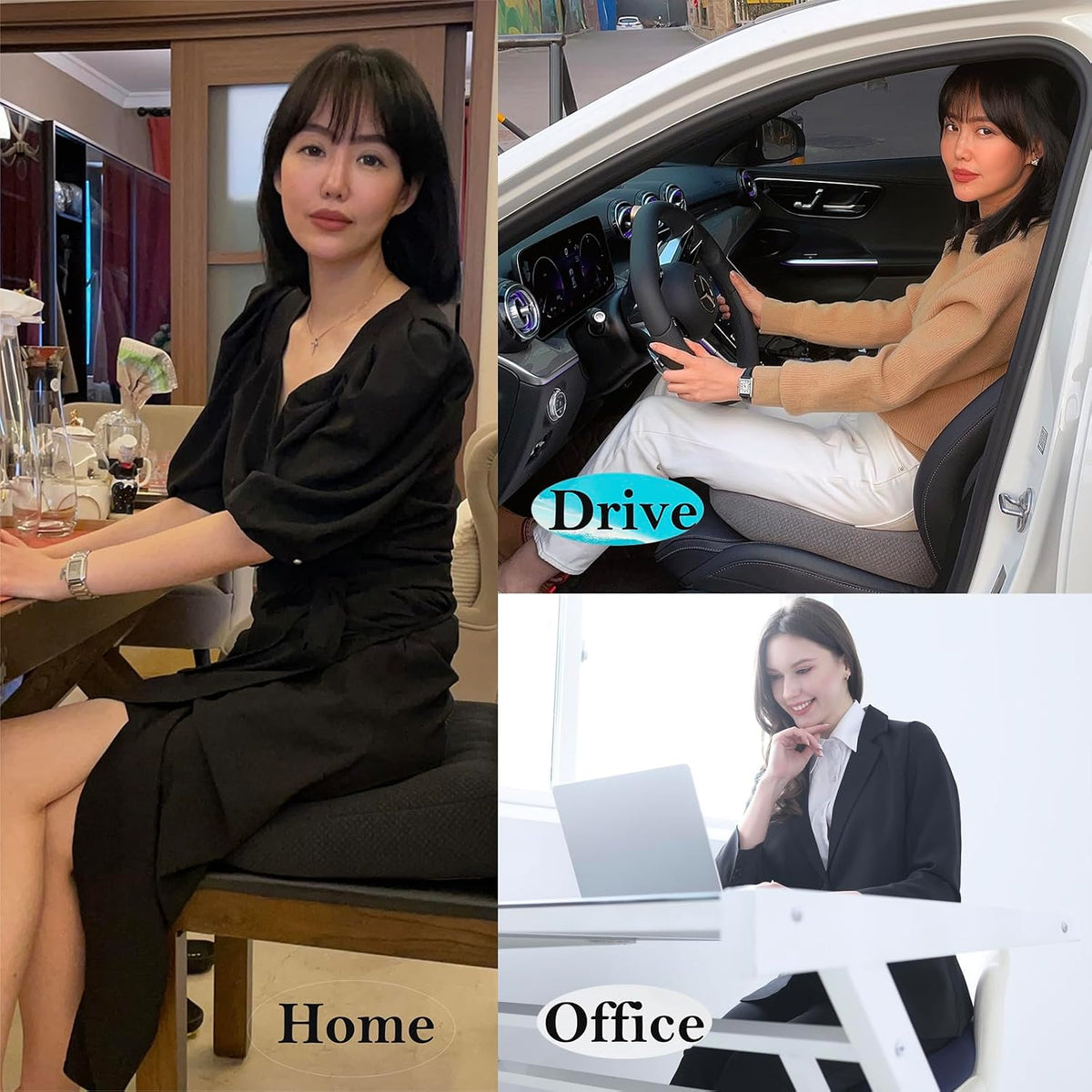 WSGJHB Car Booster Seat Cushion Posture Cushion for Long Sitting