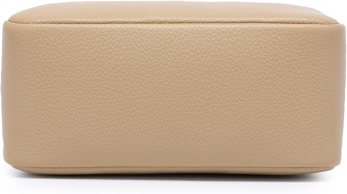 Travel Makeup Bag, Ring Clasp Wristlet Organizer (Sandy)