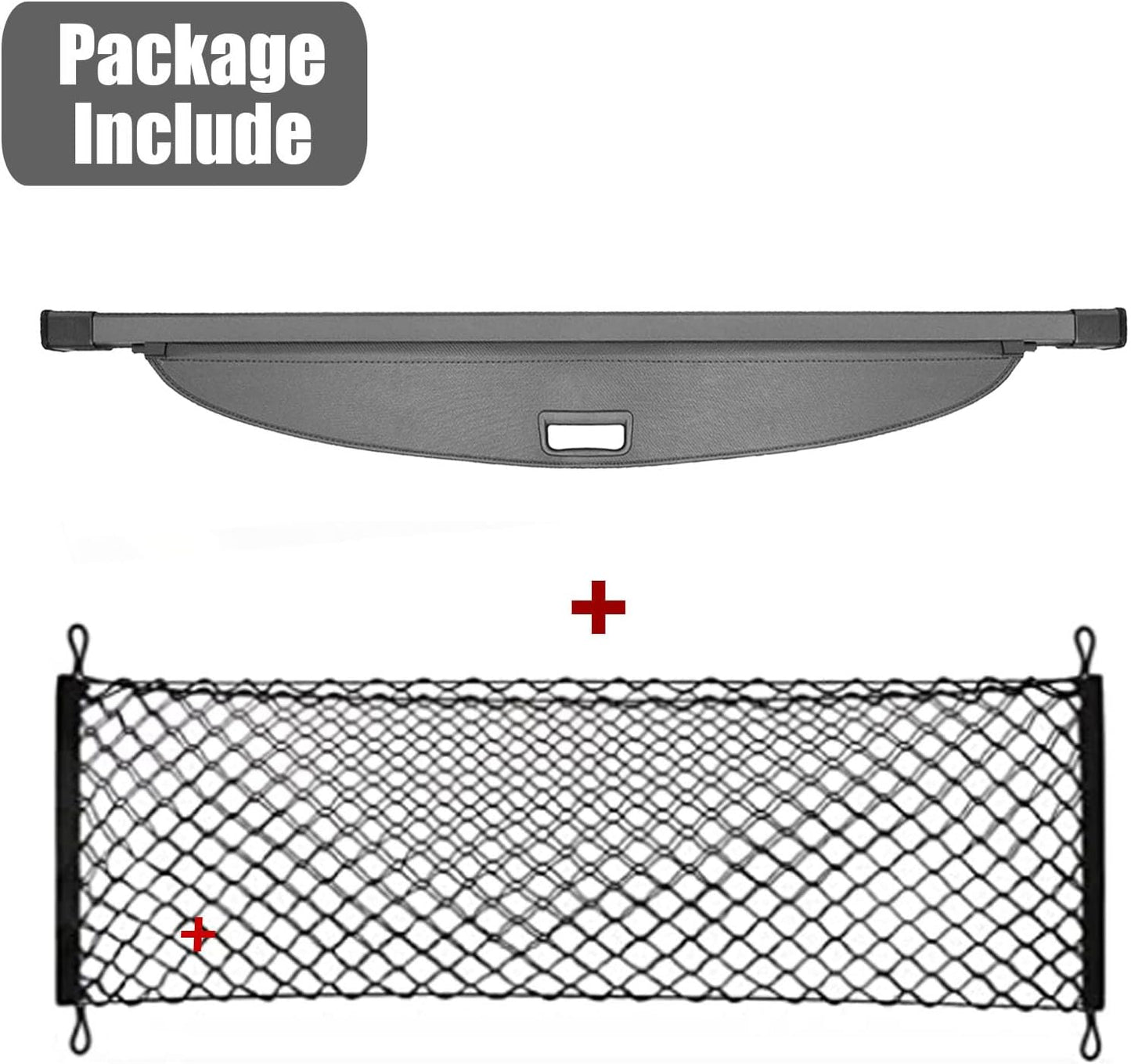 Cargo Cover for Hyundai Tucson 2020 2021Accessories 2016 2017 2018 2019(Canvas),Retractable Trunk Cover Organizer Security Shielding Shade Tonneau Cover for Hyundai Tucson Accessories