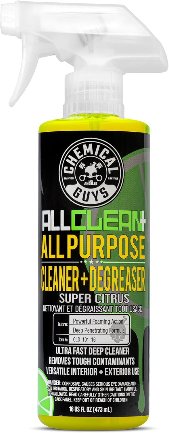 Chemical Guys All Clean+ Citrus All Purpose Cleaner, 16 Fl Oz | Super cleaner, safe for cars, trucks, SUVs, motorcycles, RVs &amp; more, citrus scent