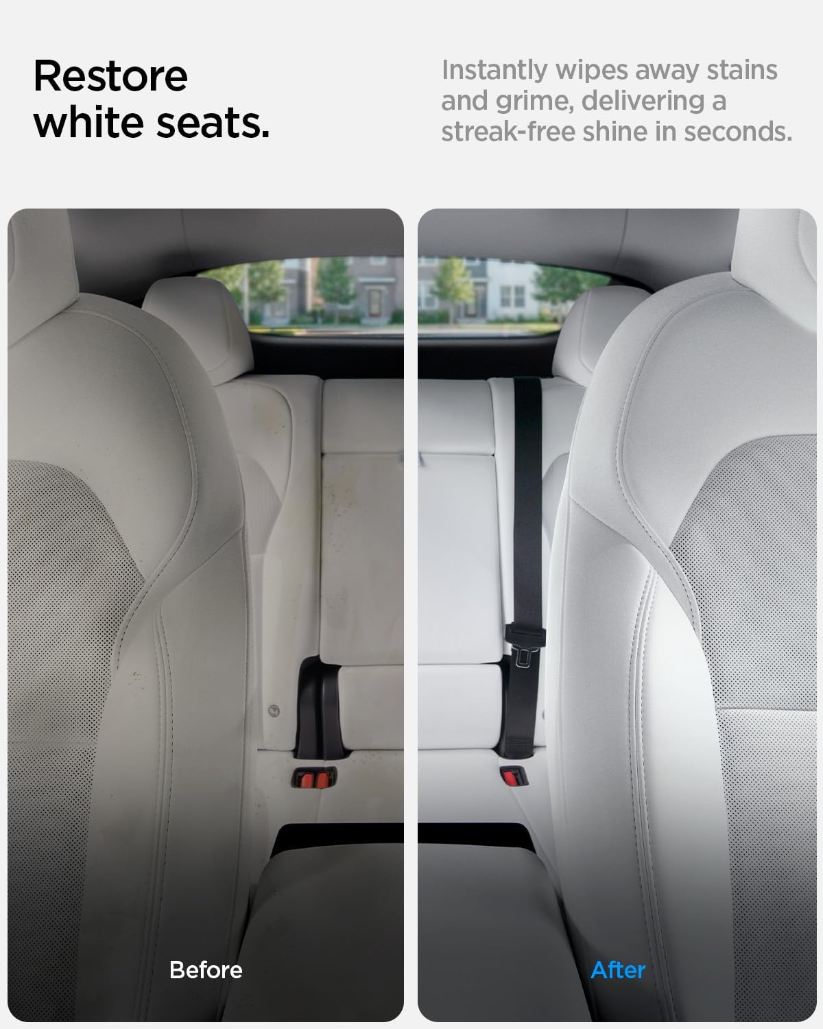 Spigen Car Interior Seat Cleaner & Stain Remover Kit & CyberCase for Tesla