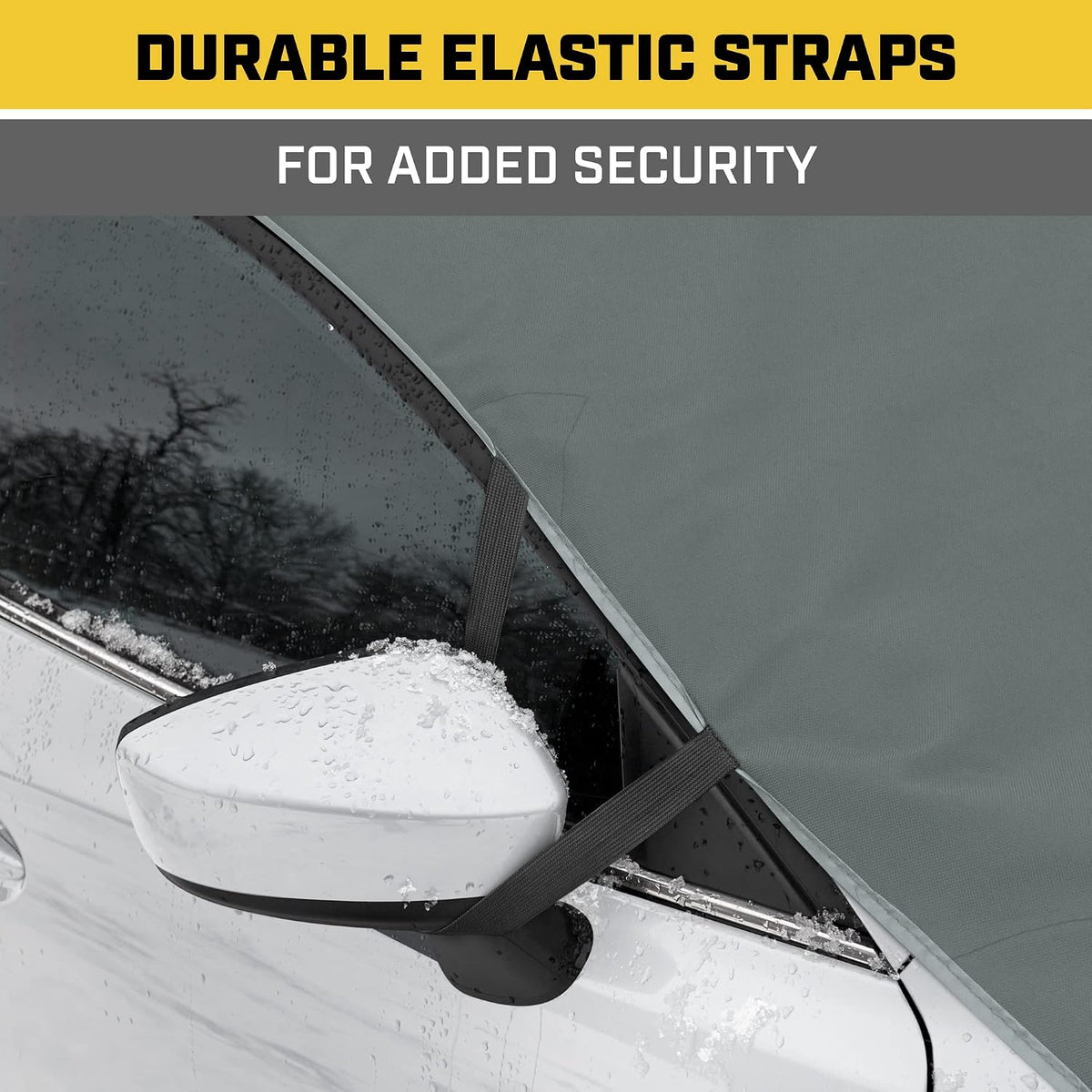 Cat® Car Windshield Cover for Ice and Snow with Anti-Theft Flaps - Toughest Ice & Frost Windshield Snow Cover All-Weather Waterproof Winter Blanket - Truck Window Protector Accessories - 78" X 43"