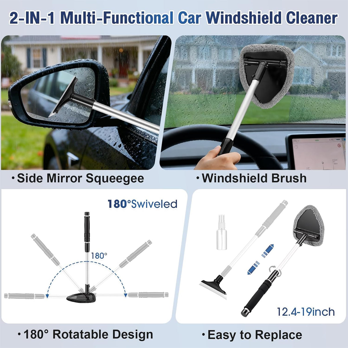 25Pcs Car Cleaning Kit, Interior Detailing Kit with 4in1 High Power Vacuum