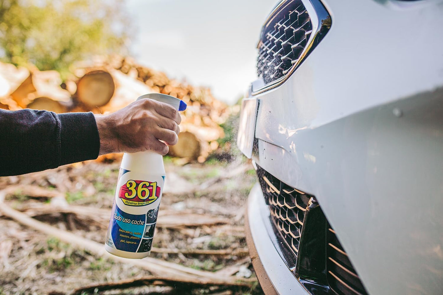 Sisbrill 361 Multi Purpose Car Interior Cleaner Spray - Stain Remover Seat Cleaner, Upholstery, Dashboard, Leather - Car Cleaning Supplies Interior and Exterior - 25 fl oz