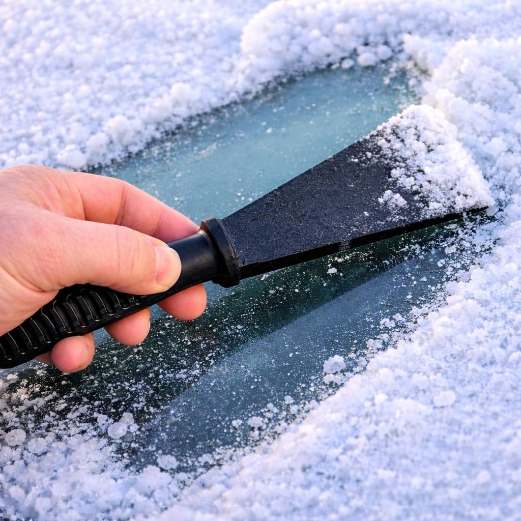 Chizlr Compact Ice Scraper - Effortlessly Remove Ice & Snow! Portable Design, Comfortable Grip, Sturdy Blade. Stay Ready for Winter Driving (2)