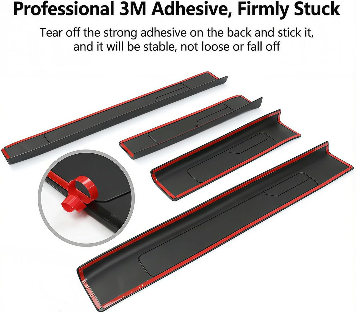 Door Sill Guards for Ford Bronco 4 Door Accessories 2021 2022 2023 2024 2025, Anti Scratch Anti-Slip Door Sill Protectors